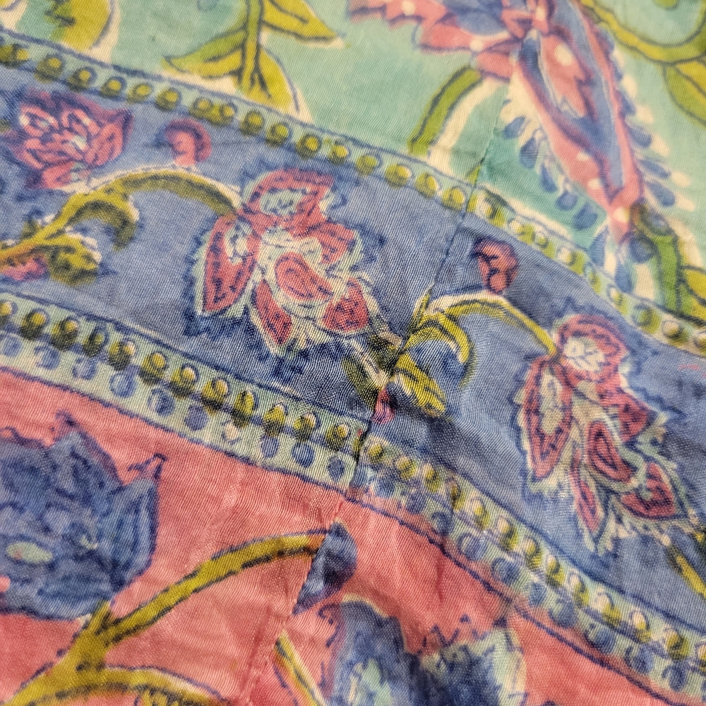 Bell by Alicia Bell Floral Casual Dress - Blue and Pink Sz Small MSRP $340 - Picture 5 of 10